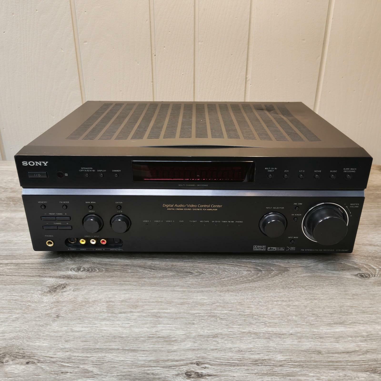 SONY STR-DE997 FM AM STEREO RECIEVER USED GOOD