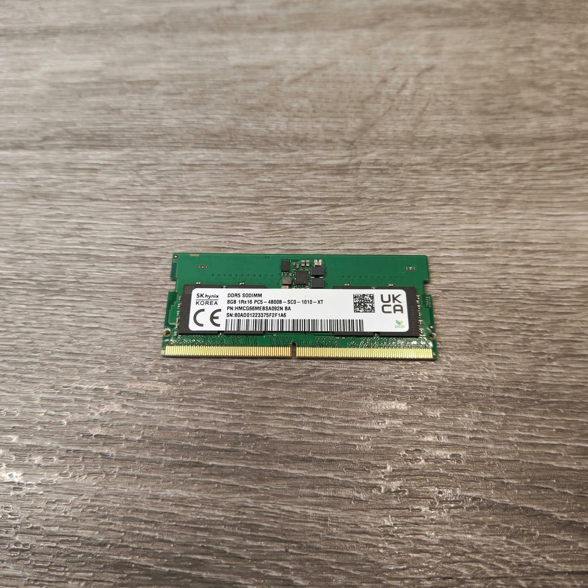 SK HYNIX 8GB DDR5 4800B LAPTOP RAM HMCG66MEBSA092N 1x8GB DDR5 4800B