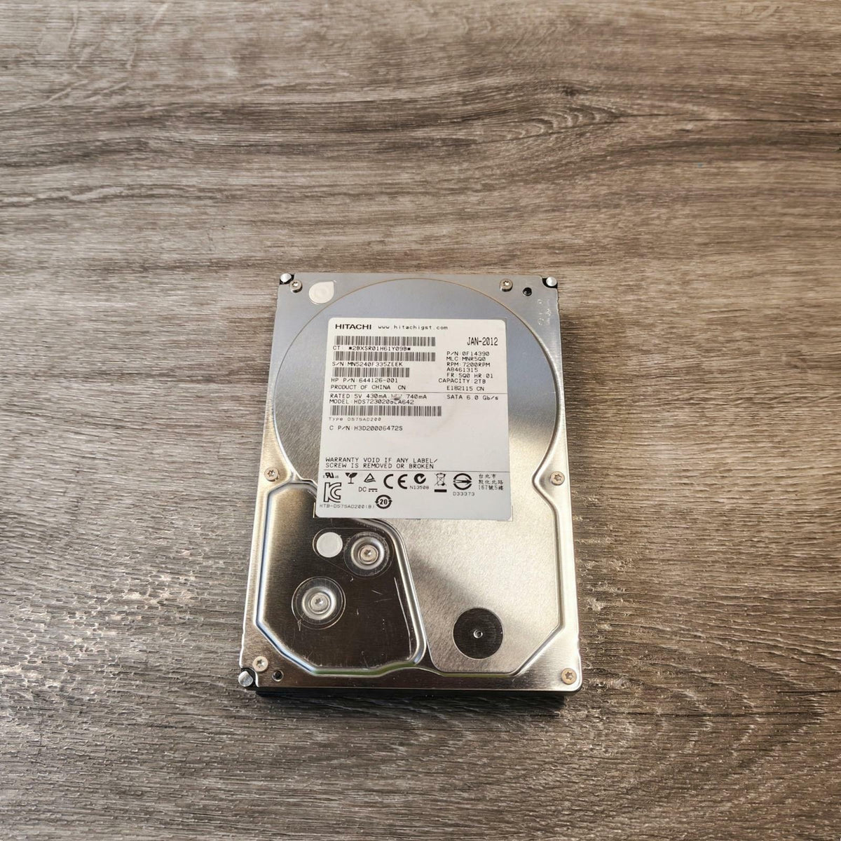 SCHUPAN SANITIZED HITACHI HDS723020BLA642 2 TB SATA 3.5" HDD Internal Drive | Tested & Wiped