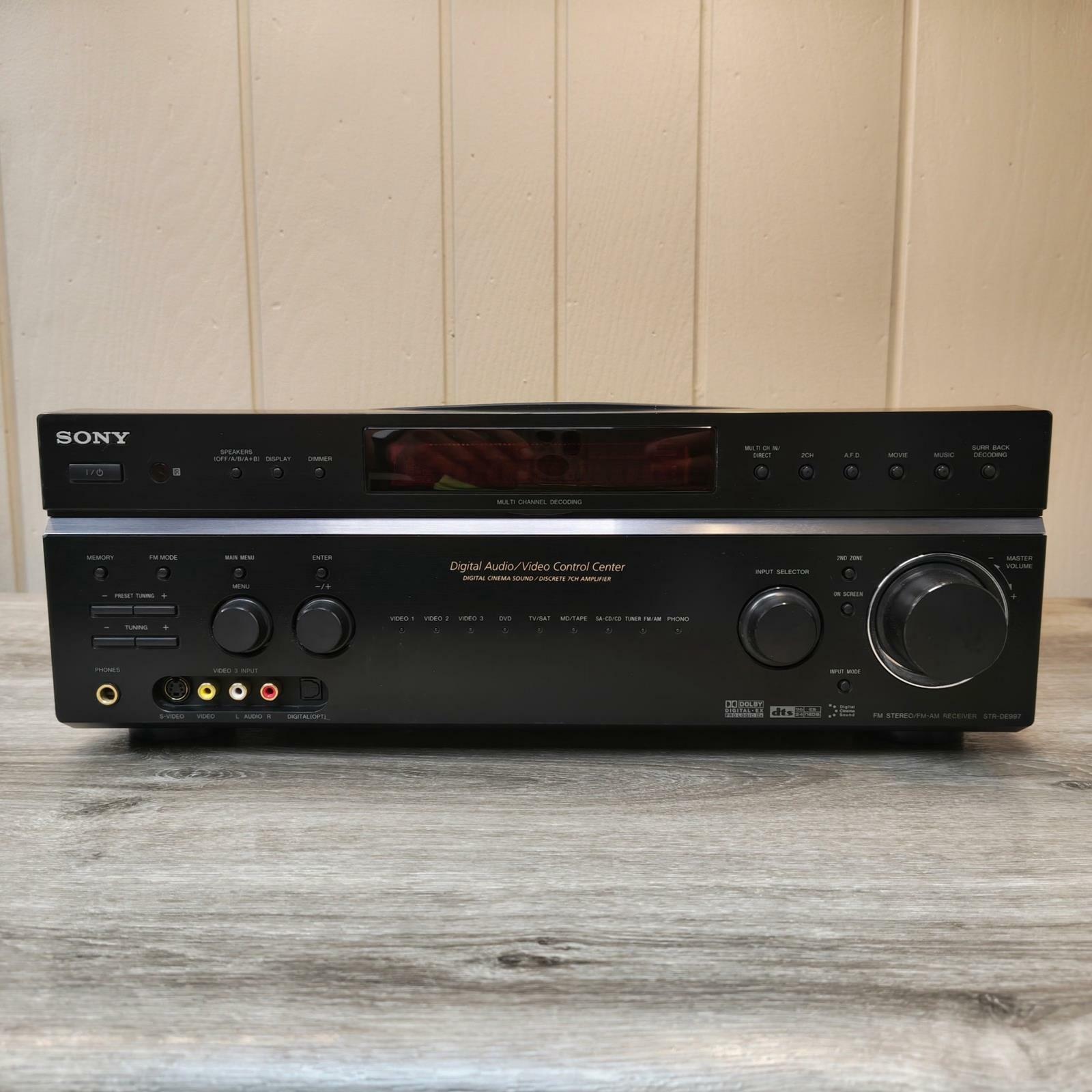 SONY STR-DE997 FM AM STEREO RECIEVER USED GOOD