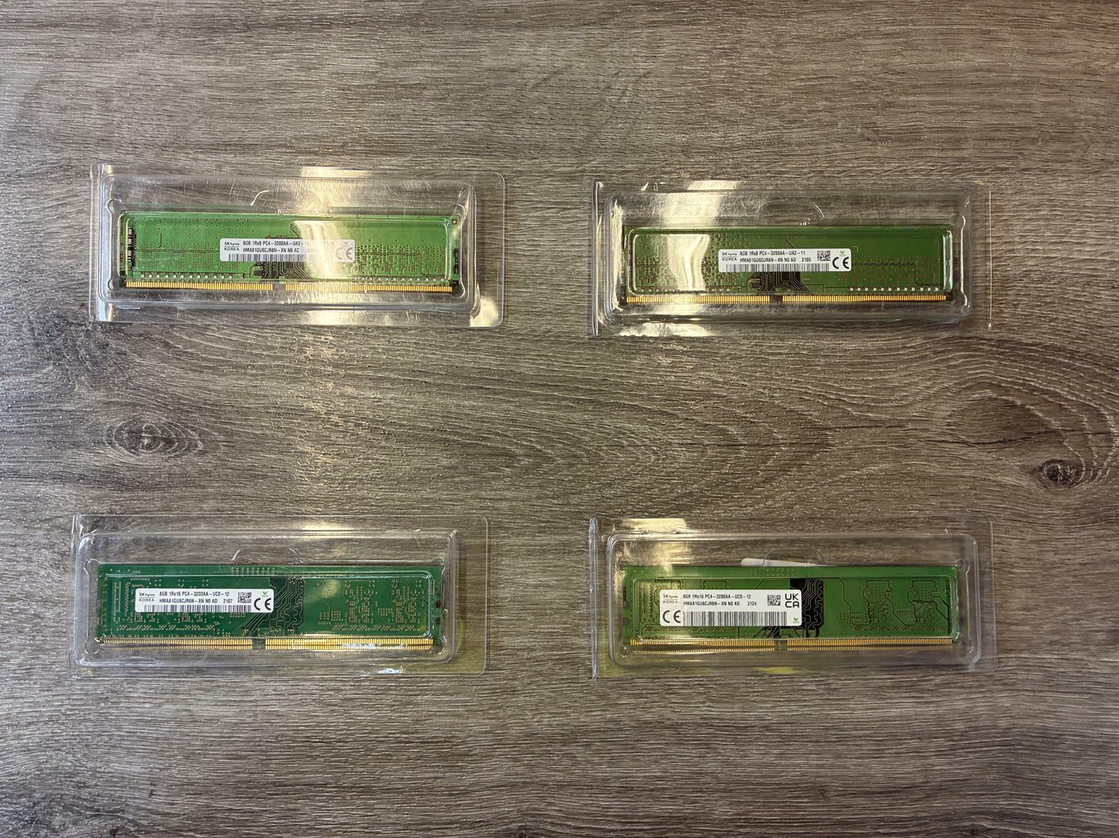 SK HYNIX 8GB DDR4 3200AA DESKTOP 2124 1x8GB DDR4 3200MHz