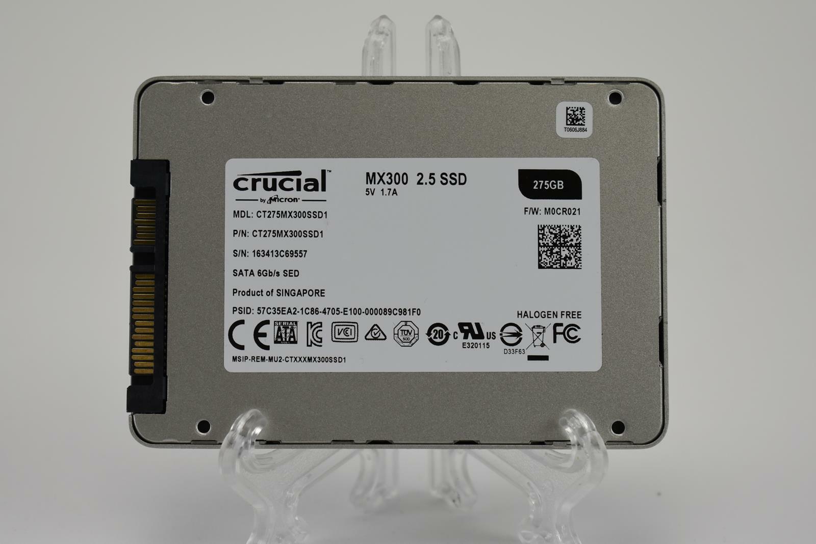 CRUCIAL MX300 USED 2.5" 275GB SSD SATA