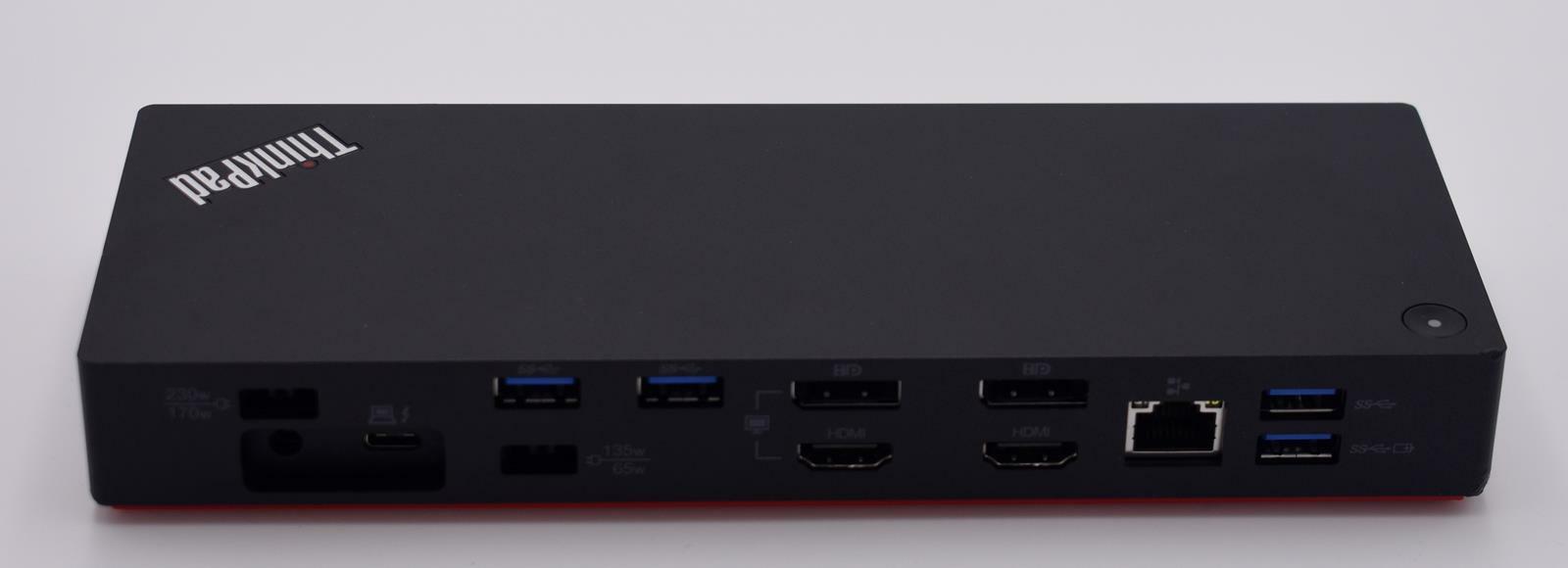 LENOVO THINKPAD THUNDERBOLT 3 WORKSTATION DOCK 40ANY230US USED SKU#50769