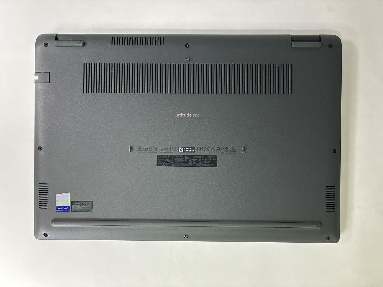 DELL 15" LATITUDE 3510 INTEL CORE i7-10510U 256 GB SSD 16GB NO OS