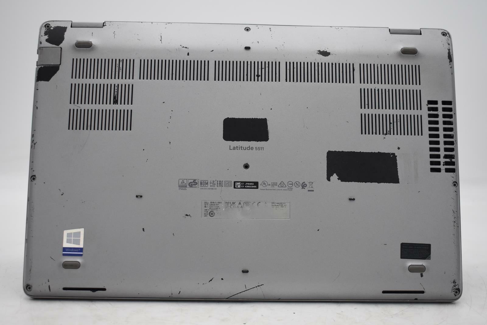 DELL LATITUDE 5511 Intel(R) Core(TM) i5-10300H@2.50GHz 0B 8 GB NO OS NO BATTERY
