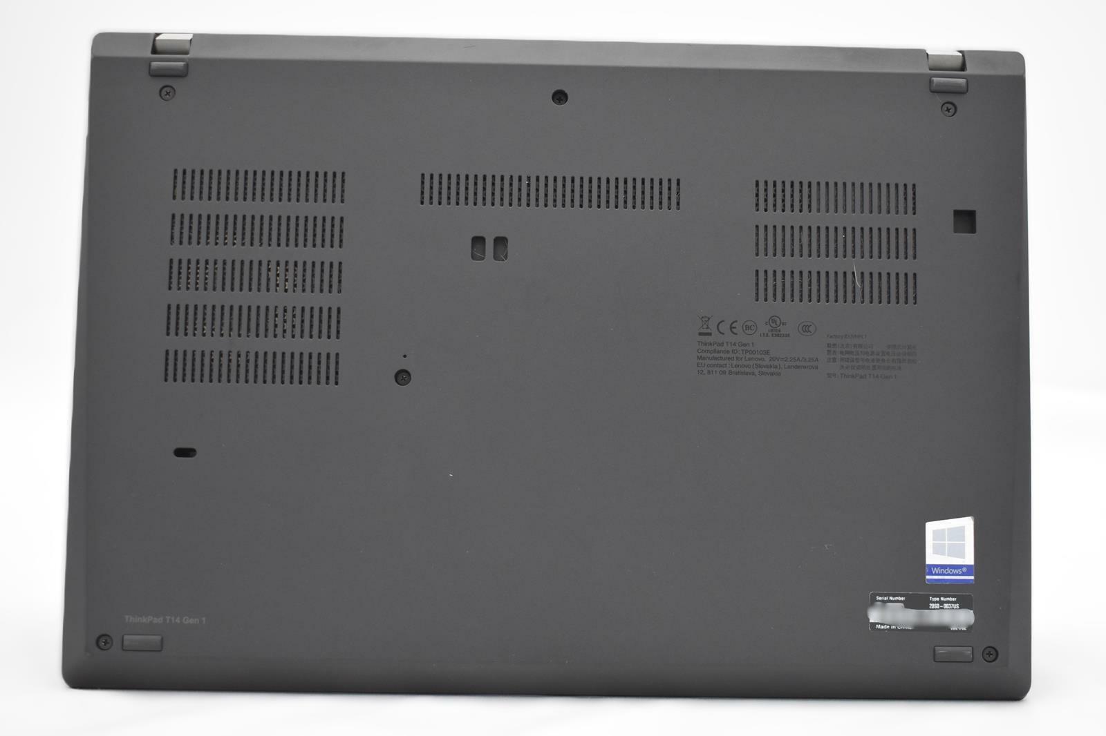 LENOVO THINKPAD T14 Core(TM) i5-10310U @ 1.70GHz NO HDD 16GB RAM NO OS NO BATT
