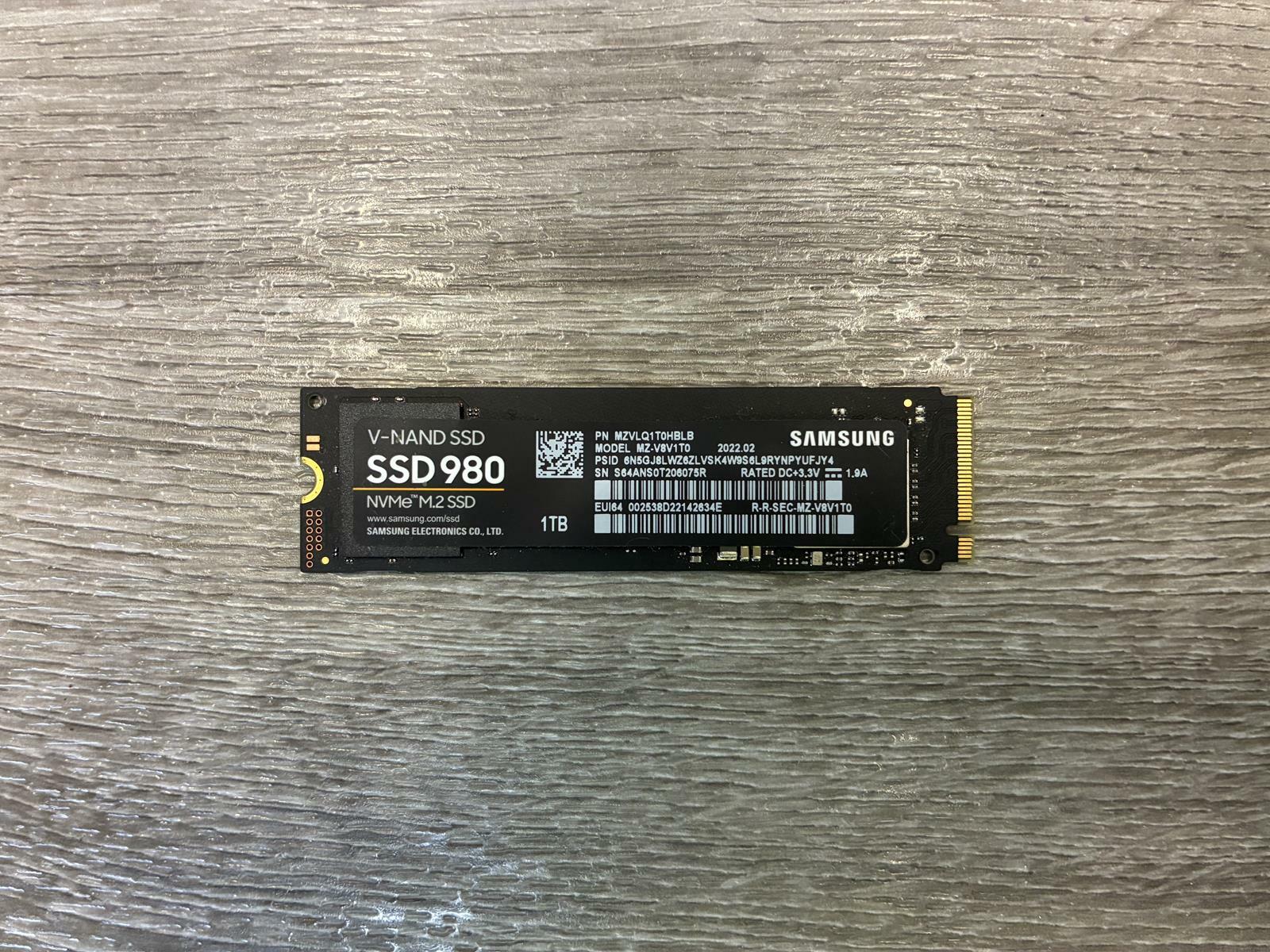 1 TB NVMe M.2 SSD SOLID STATE DRIVE