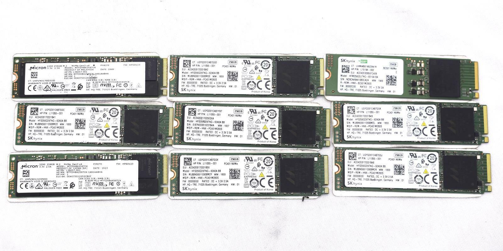 256 GB NVMe M.2 SSD SOLID STATE DRIVE