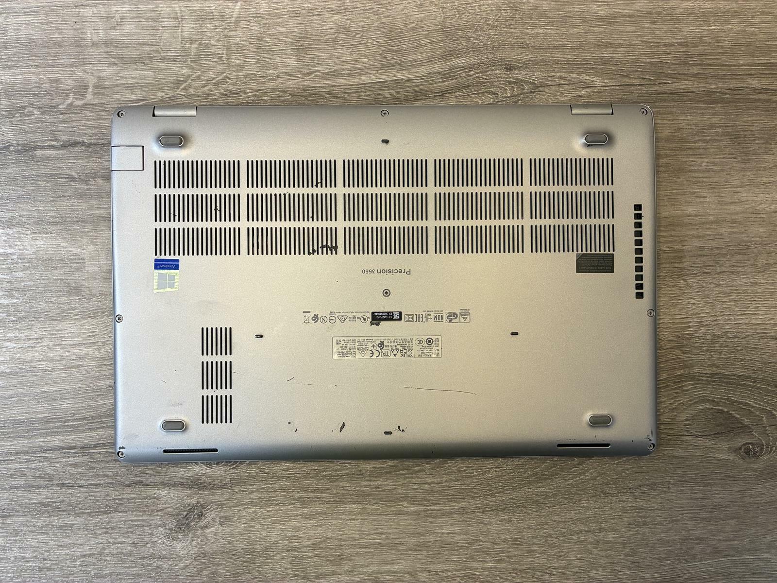 DELL PRECISION 3550 Intel(R) Core(TM) i5-10310U@1.70GHz NO HDD 8GB RAM NO OS