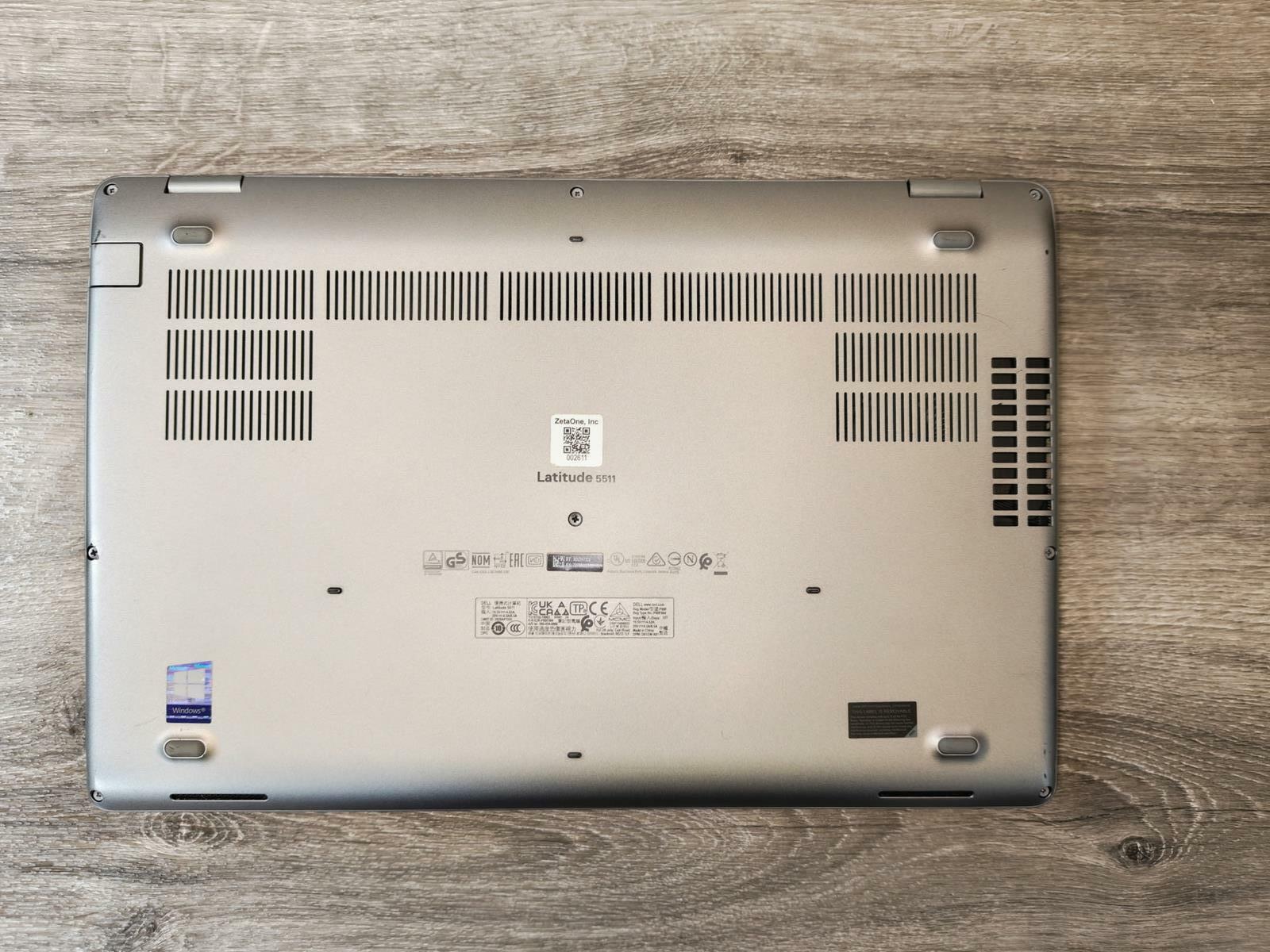 DELL LATITUDE 5511 Core(TM) i5-10300H@2.50GHz NO HDD 8GB RAM NO OS NO BATTERY